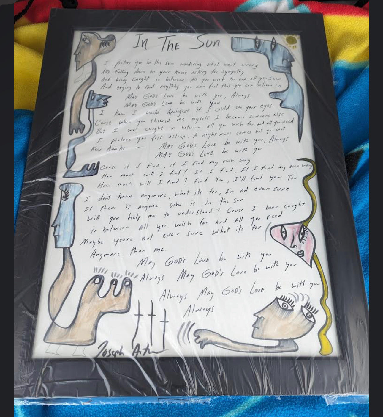 Handmade Lyric Sheet (Signed)