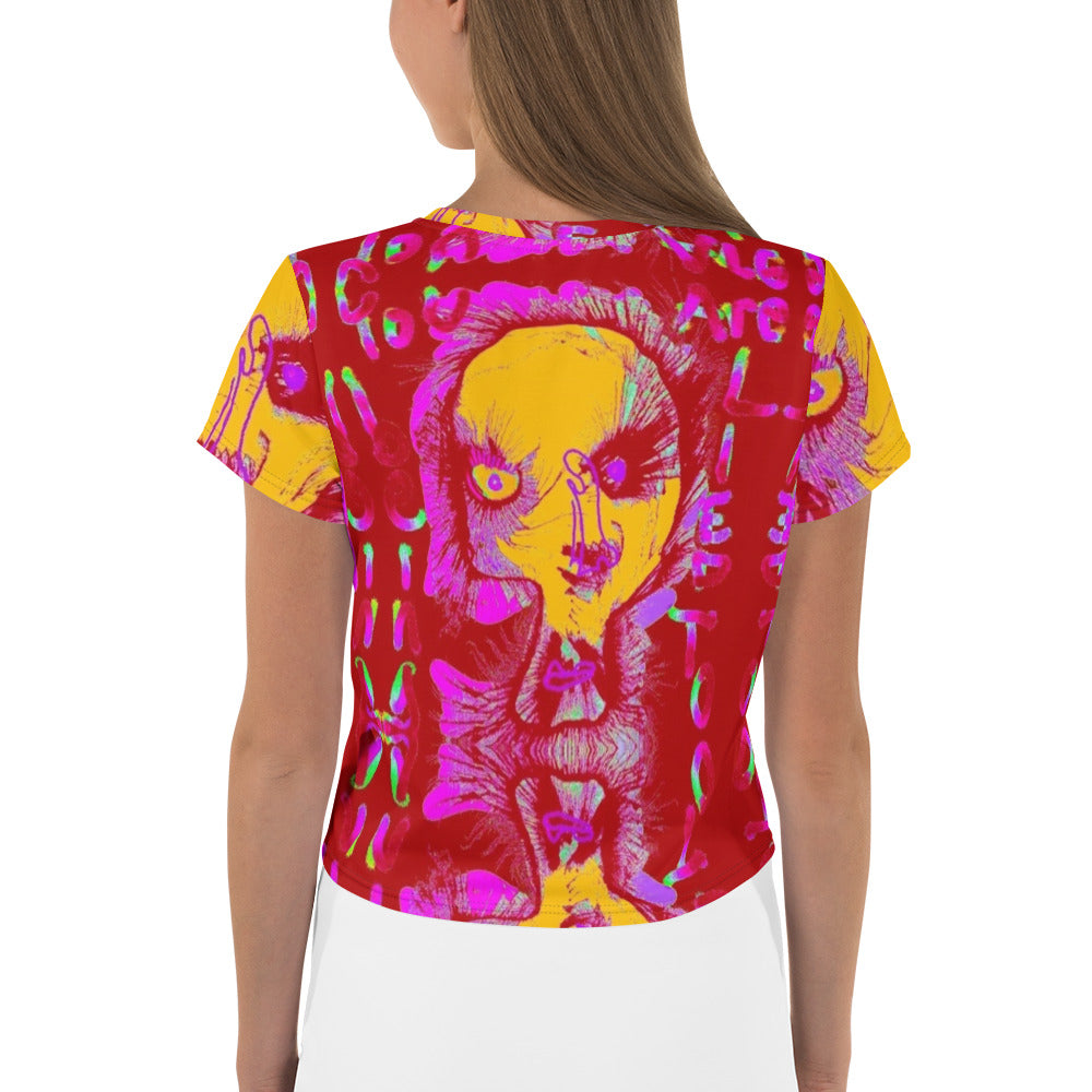 Truth All-Over Print Crop Tee