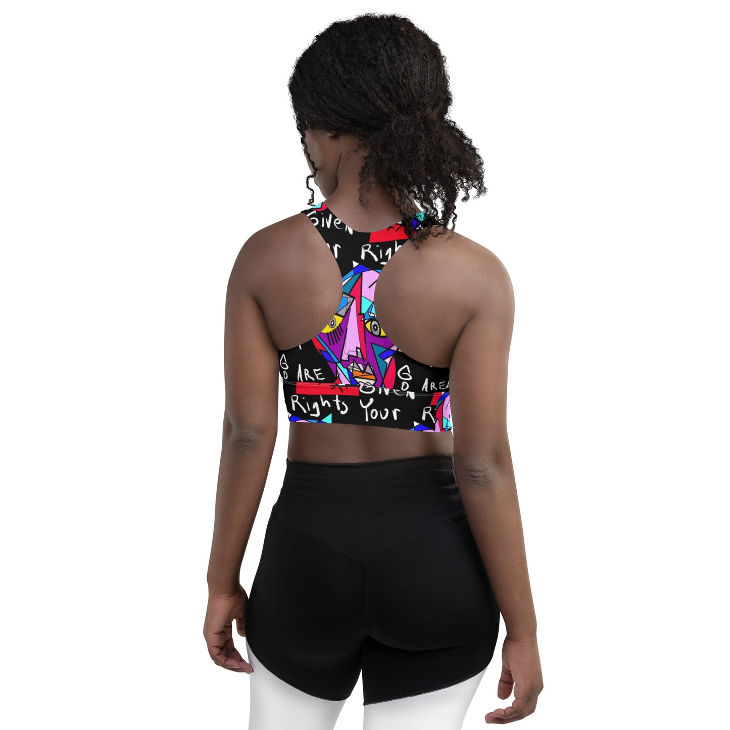 God Given Right Longline sports bra