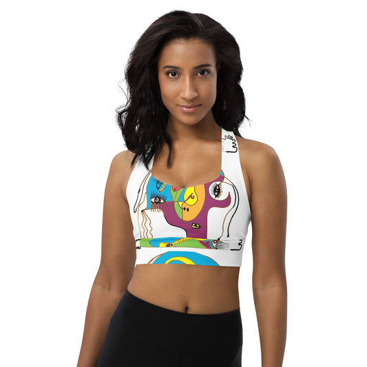 Art Head Longline sports bra