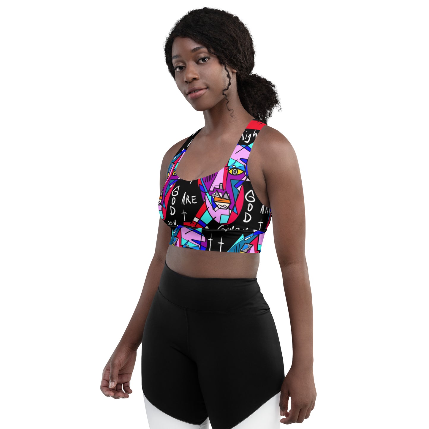 God Given Right Longline sports bra