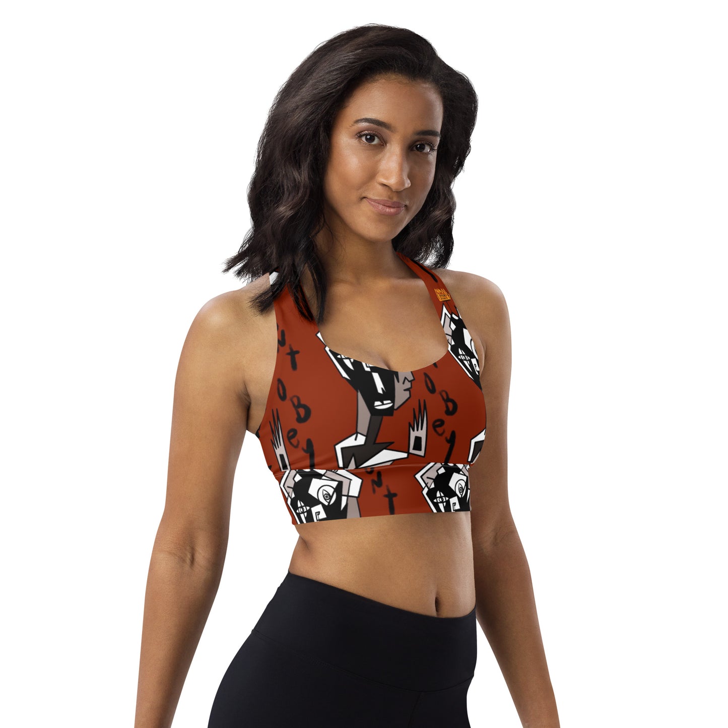 Don't Obey Longline sports bra