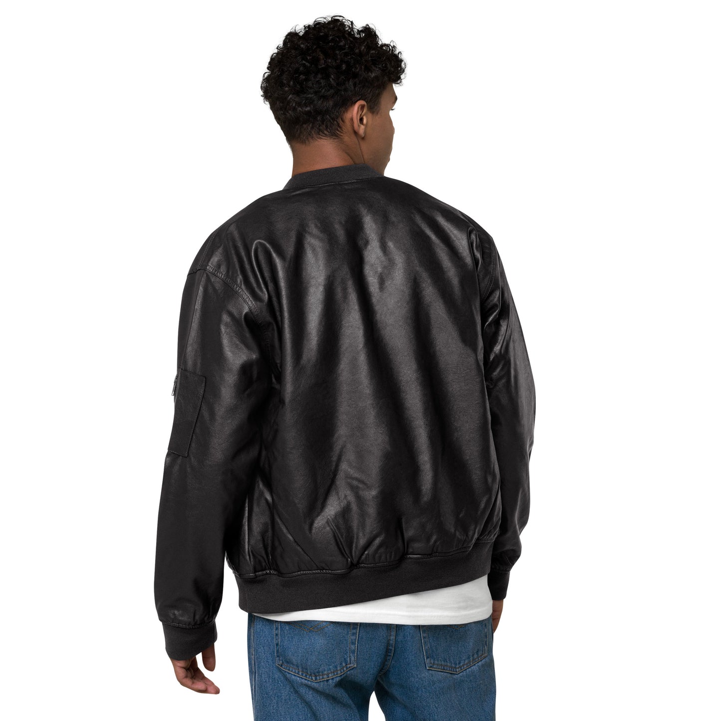 Speak your mind Leather Bomber Jacket