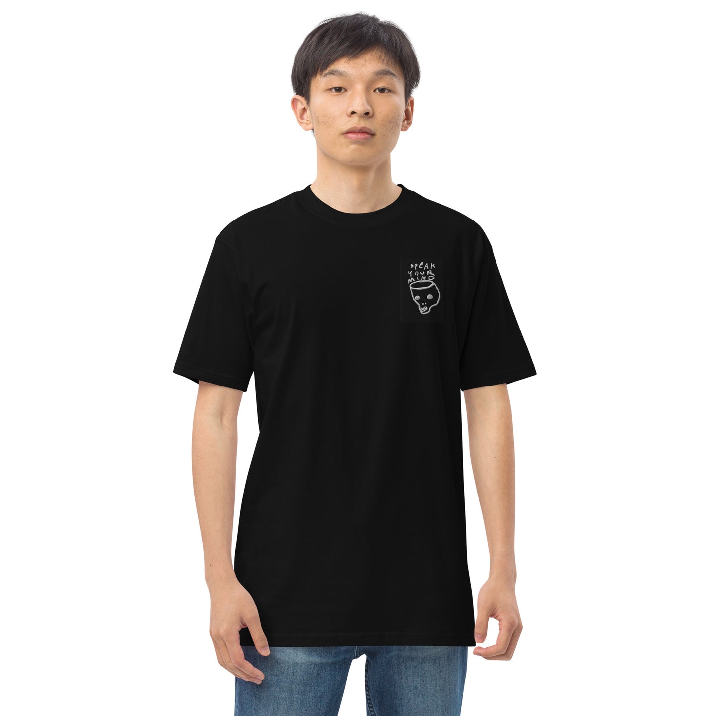 Speak your mind Men’s premium heavyweight tee