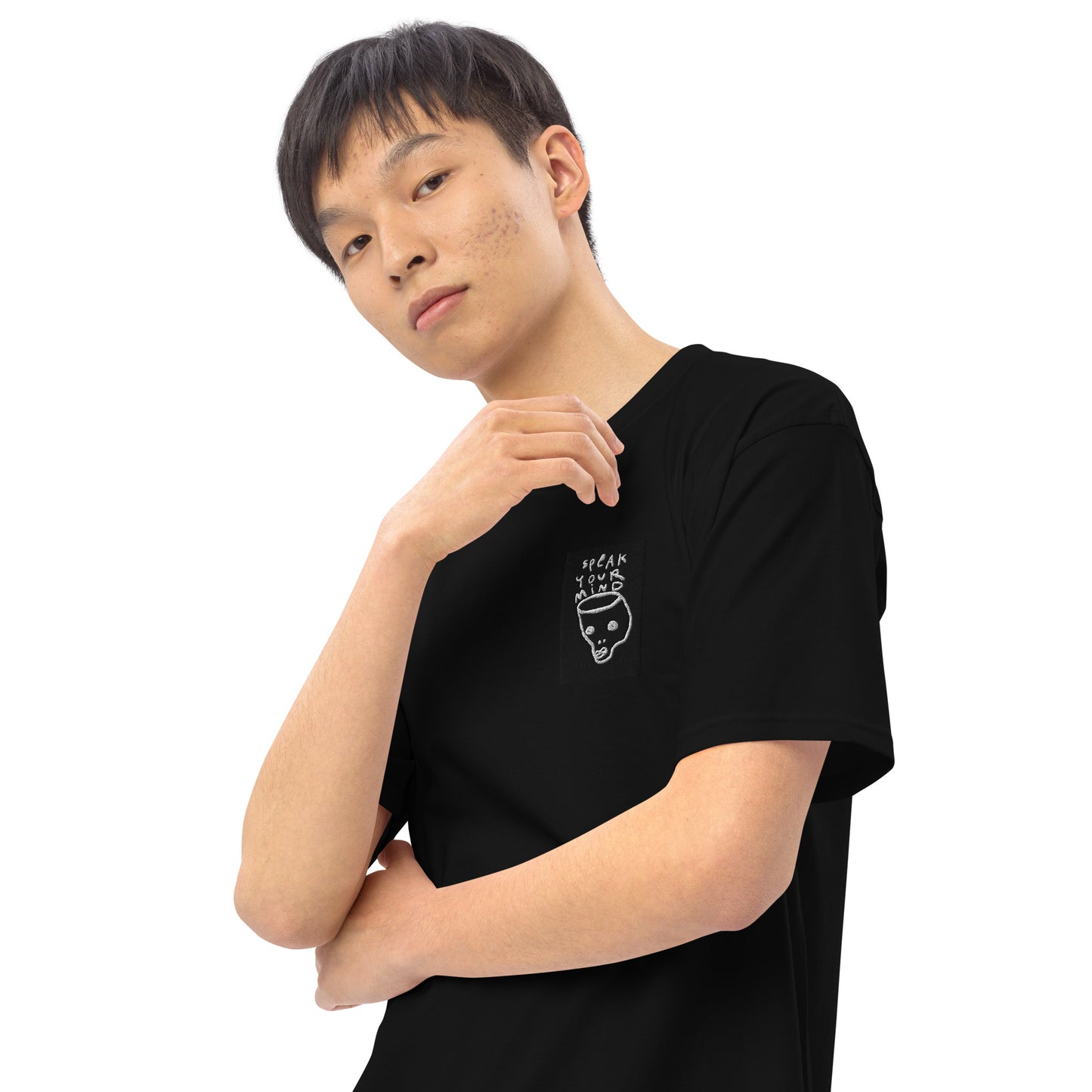 Speak your mind Men’s premium heavyweight tee
