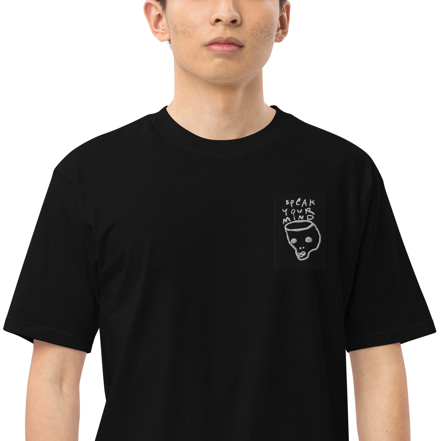 Speak your mind Men’s premium heavyweight tee