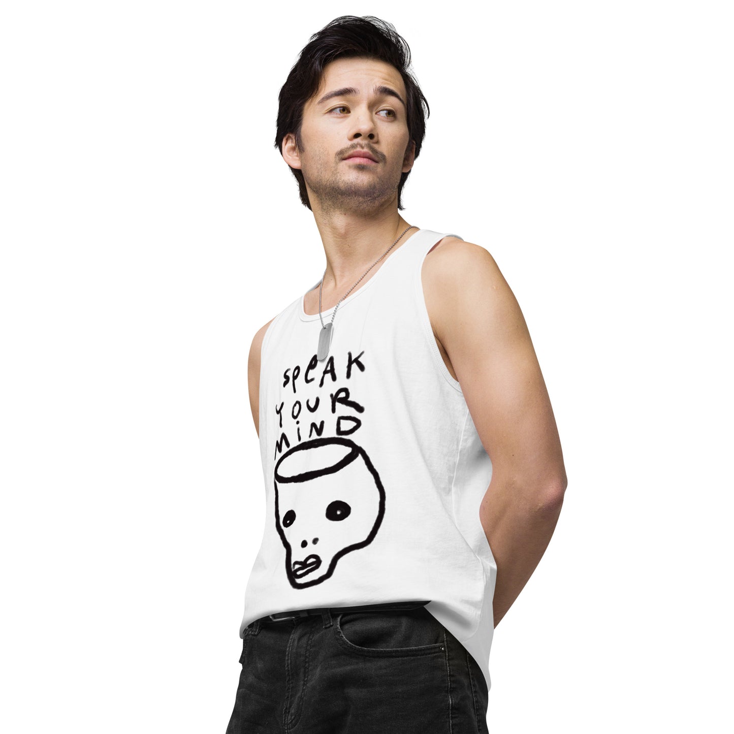 Speak Your Mind Men’s premium tank top