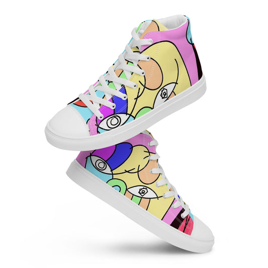 Art Human Women’s high top canvas shoes