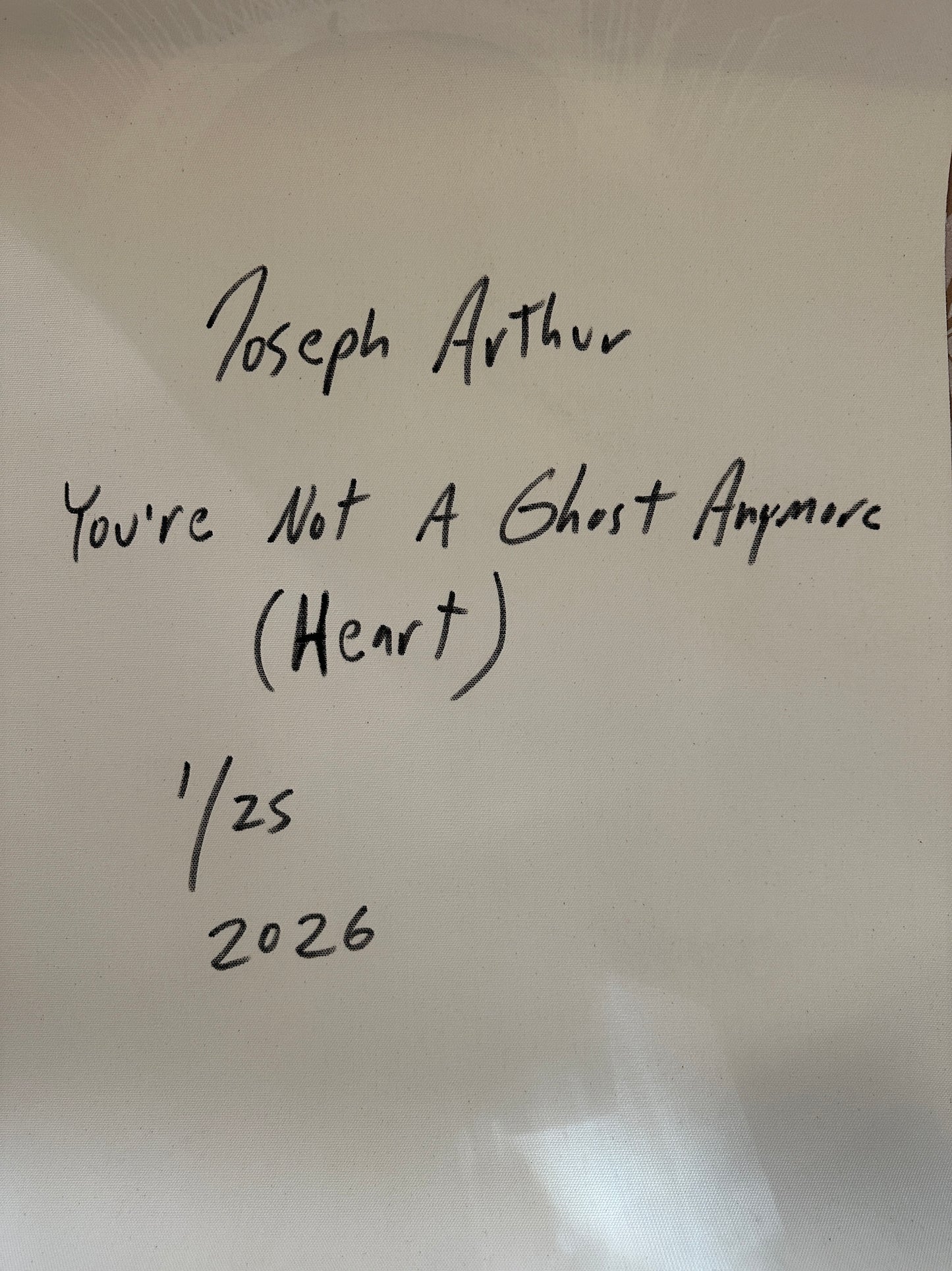 You're Not a Ghost Anymore (Limited Print)