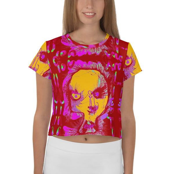 Truth All-Over Print Crop Tee