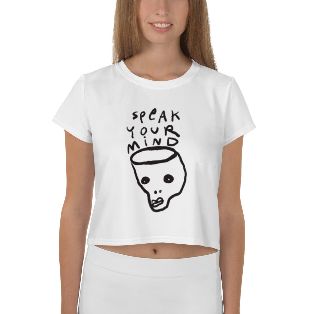 Speak Your Mind Crop Tee