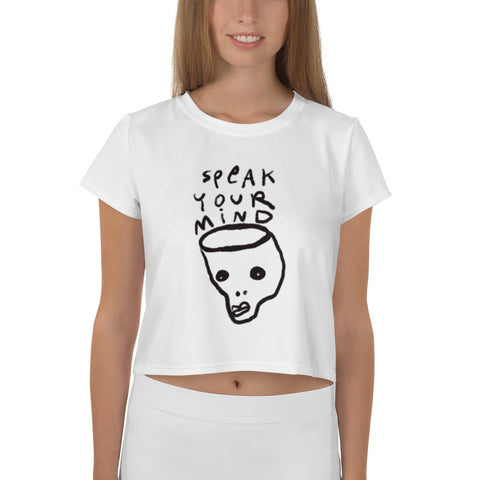 Speak Your Mind Crop Tee