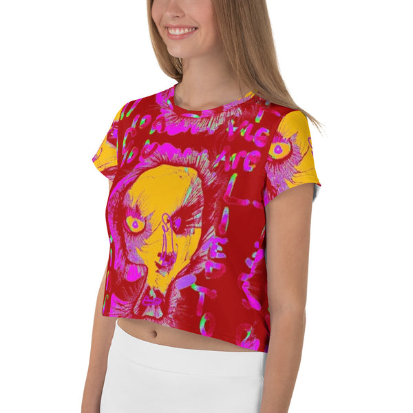 Truth All-Over Print Crop Tee