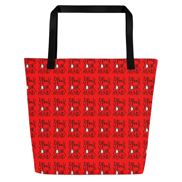 Speak your mind All-Over Print Large Tote Bag