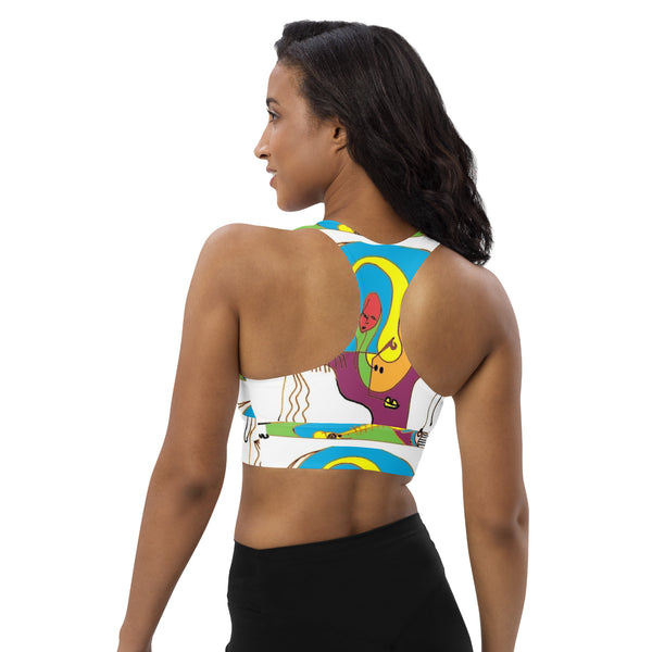 Art Head Longline sports bra