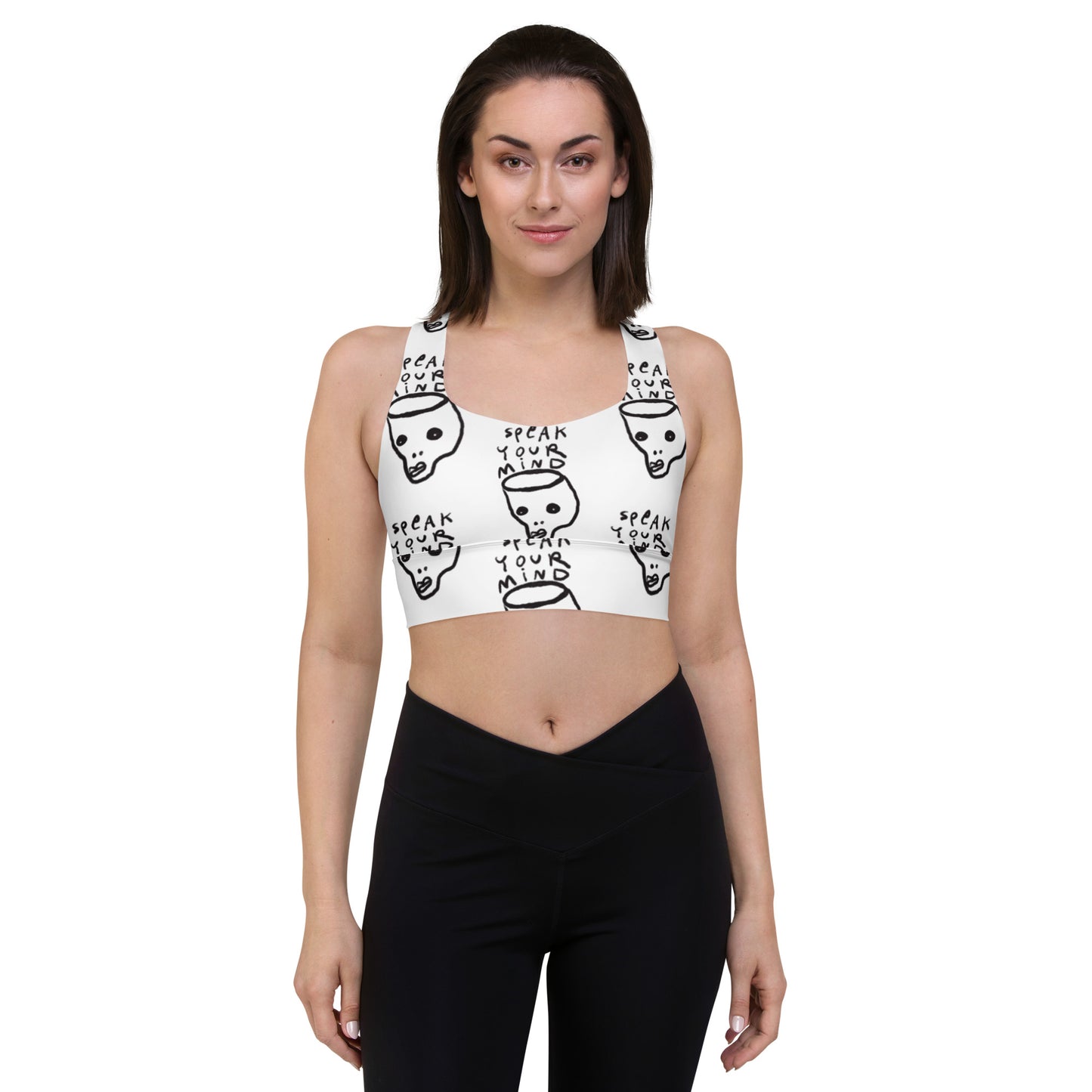 Speak Your Mind Longline sports bra