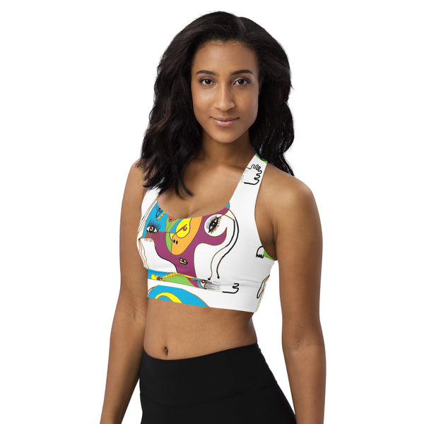Art Head Longline sports bra
