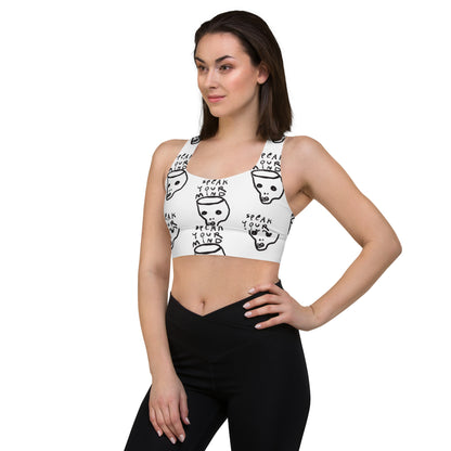 Speak Your Mind Longline sports bra