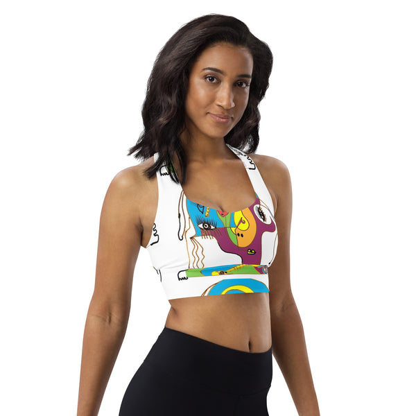 Art Head Longline sports bra