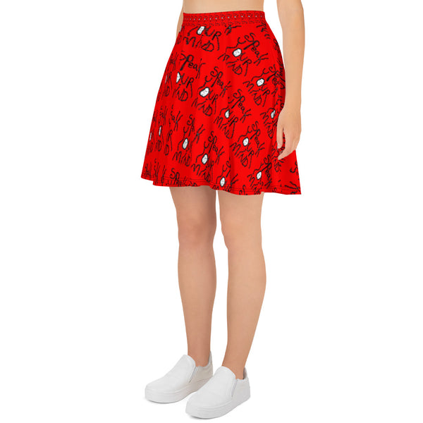 Speak your mind Skater Skirt