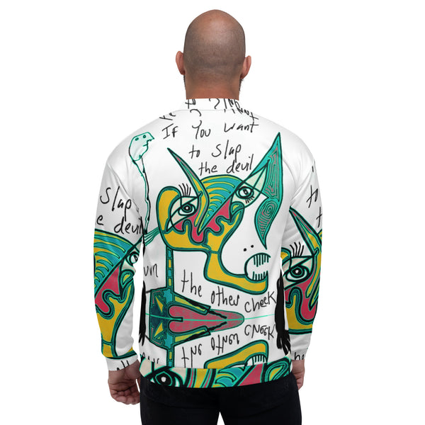 Slap the devil Unisex Bomber Jacket