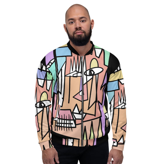 Stained glass Unisex Bomber Jacket