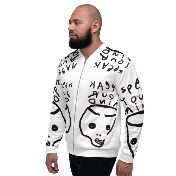 Speak your mind Unisex Bomber Jacket