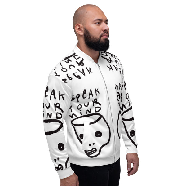 Speak your mind Unisex Bomber Jacket