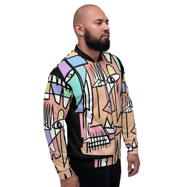 Stained glass Unisex Bomber Jacket