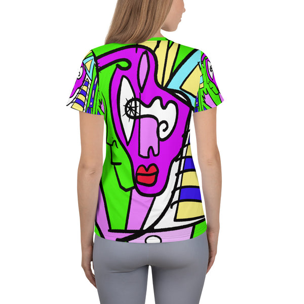 Green giant All-Over Print Women's Athletic T-shirt
