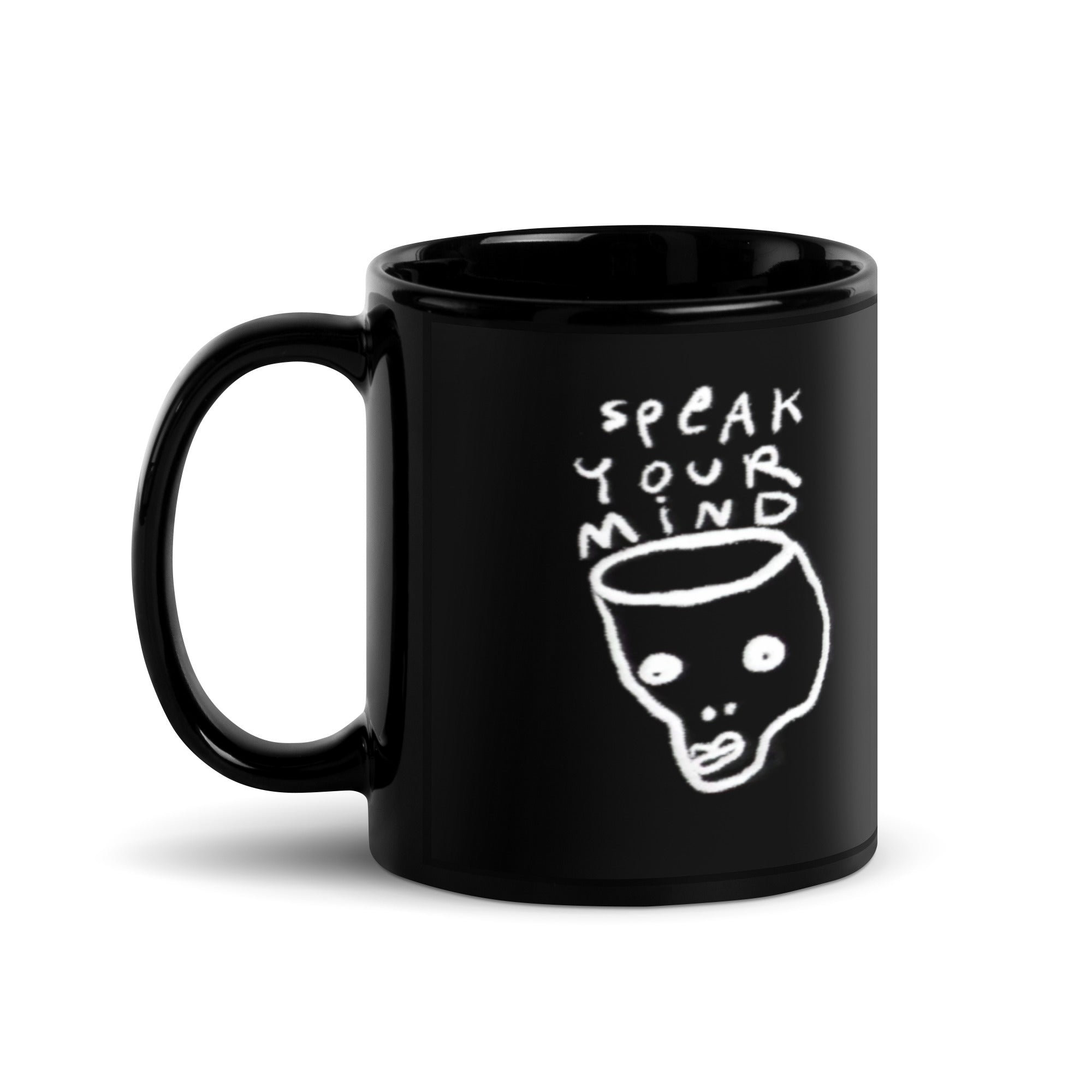 Speak your mind Black Glossy Mug