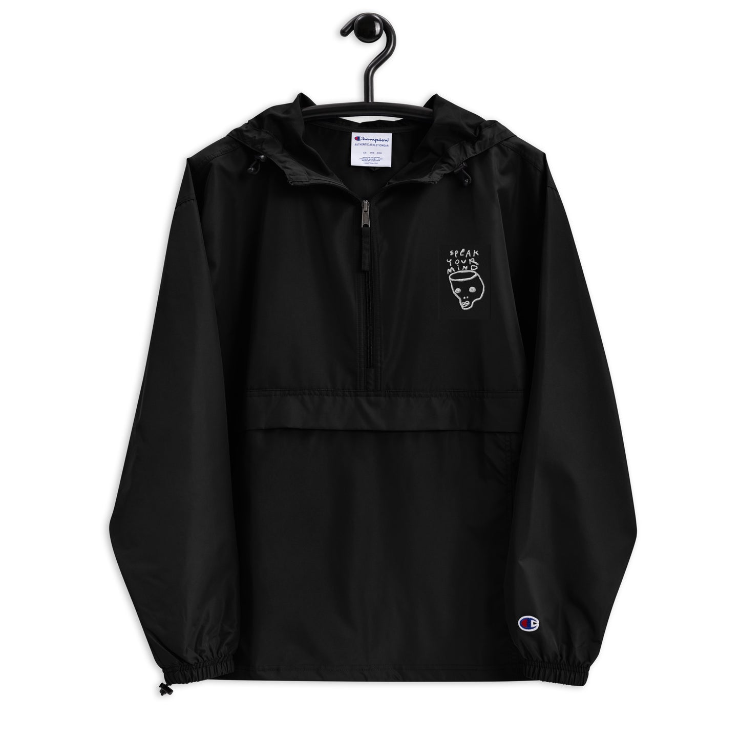 Speak Your Mind Embroidered Champion Packable Jacket
