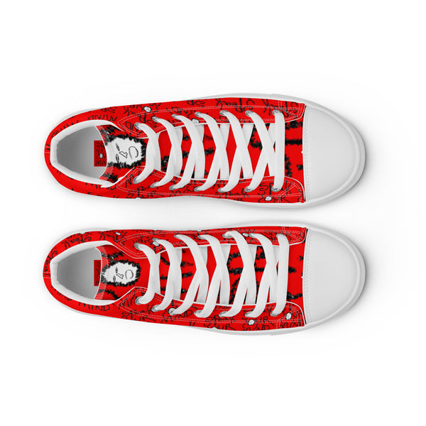 Speak your mind Men’s high top canvas shoes
