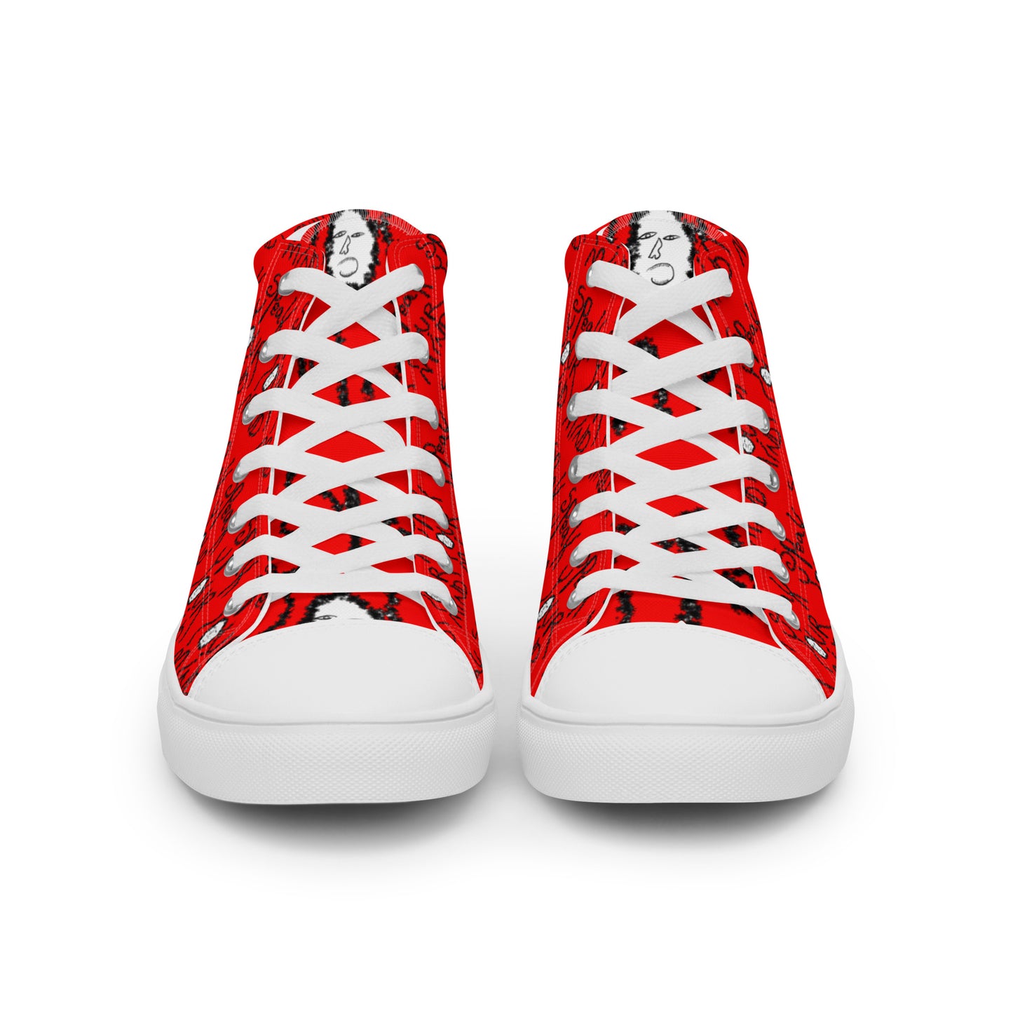 Speak your mind Men’s high top canvas shoes