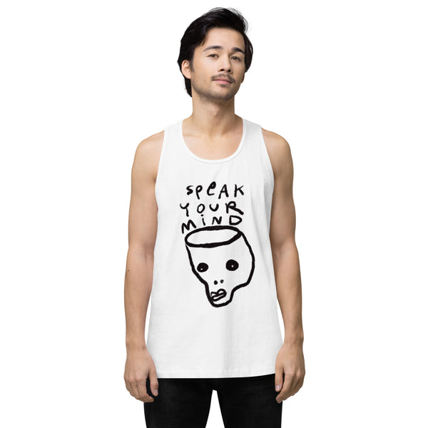 Speak Your Mind Men’s premium tank top