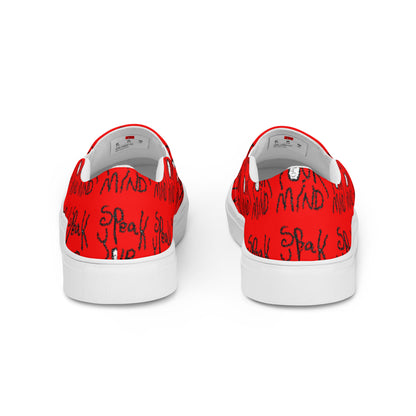 Speak your mind Men’s slip-on canvas shoes