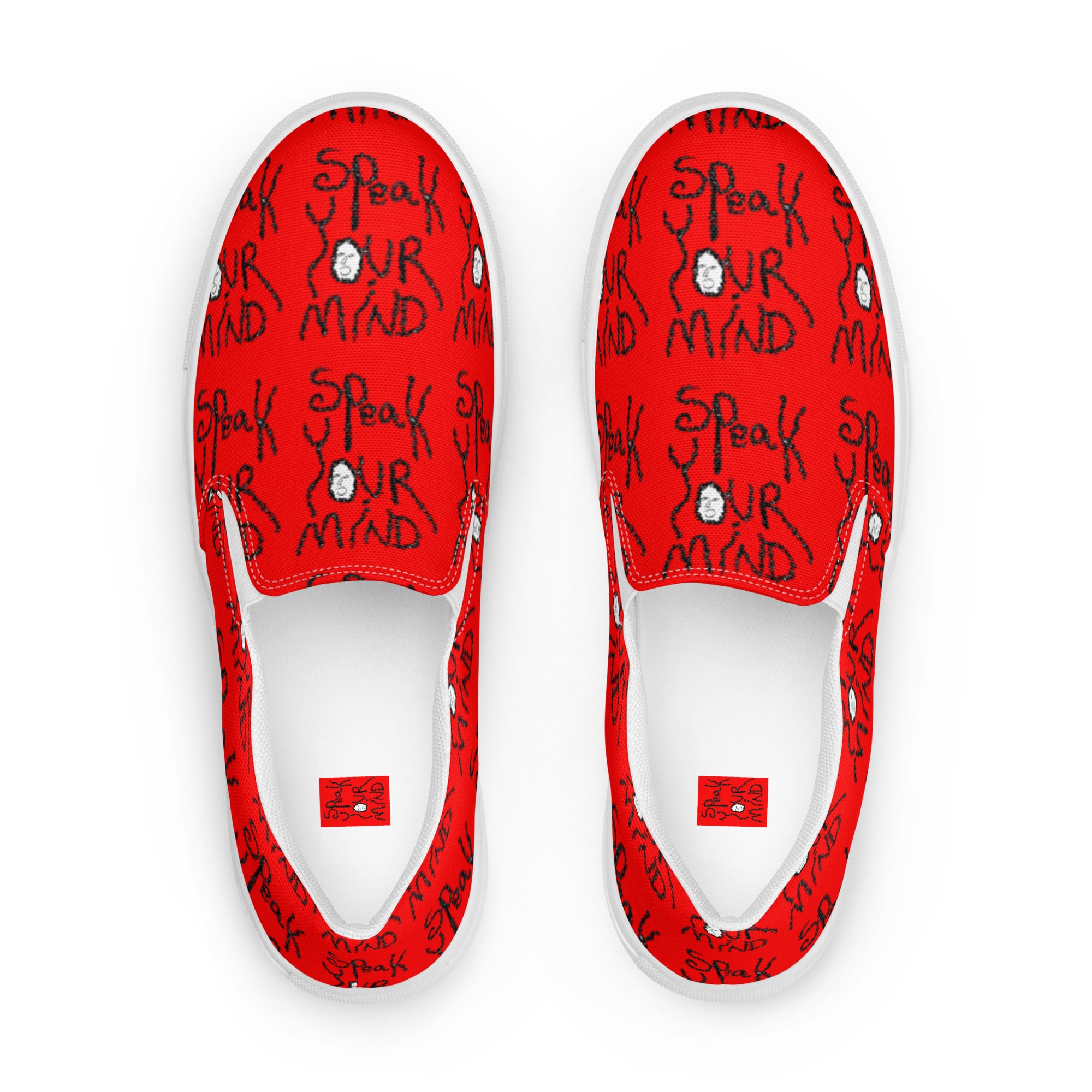 Speak your mind Men’s slip-on canvas shoes