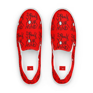 Speak your mind Men’s slip-on canvas shoes