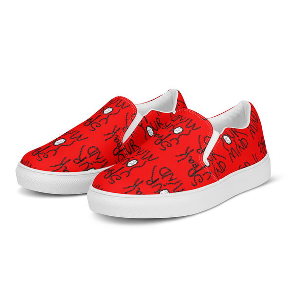Speak your mind Men’s slip-on canvas shoes