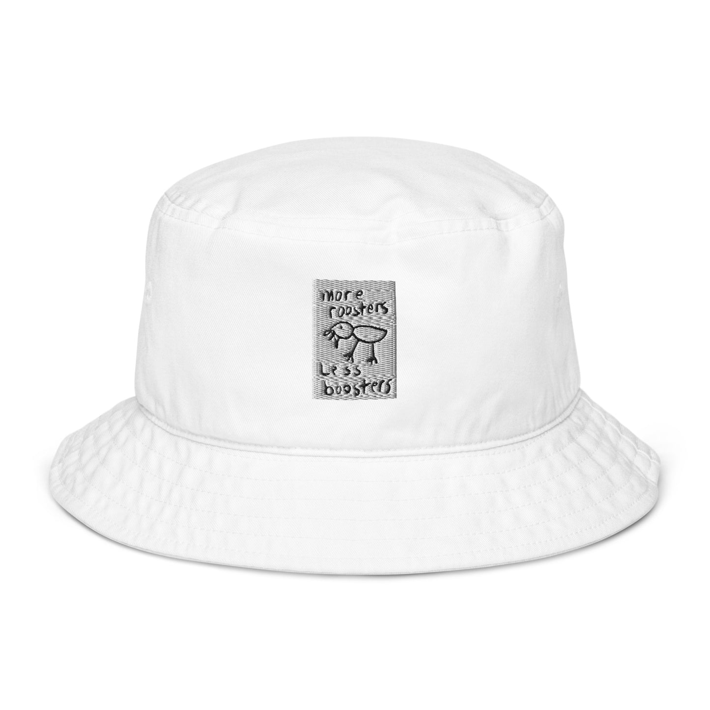More roosters Organic bucket hat