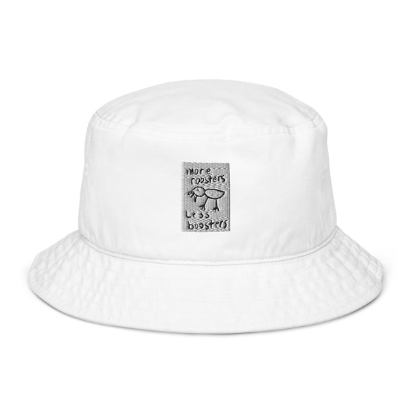 More roosters Organic bucket hat