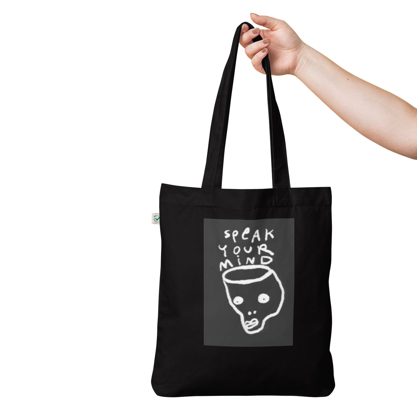 Speak Your Mind Organic fashion tote bag