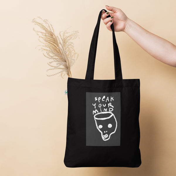 Speak Your Mind Organic fashion tote bag