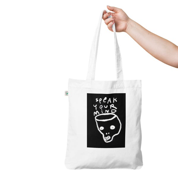 Speak Your Mind Organic fashion tote bag