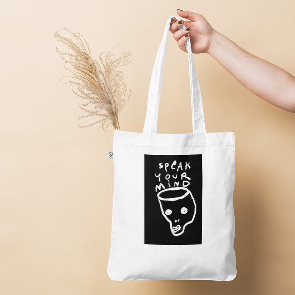 Speak Your Mind Organic fashion tote bag